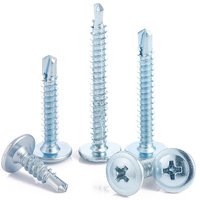 Yaente Factory 410 Stainless Steel Pan Head Washered Self-Drilling Screw, Phillips Drive, Wafer Head, Self-Tapping Screw M4.2