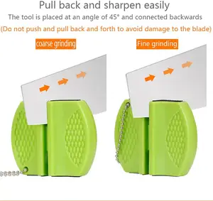 El Mejor <span class=keywords><strong>Afilador</strong></span> de Cuchillos Portátil del Mundo, Mini <span class=keywords><strong>Afilador</strong></span> de Cerámica de Dos Etapas con Varilla de Tungsteno para Cuchillos de Camping - Product Image 6