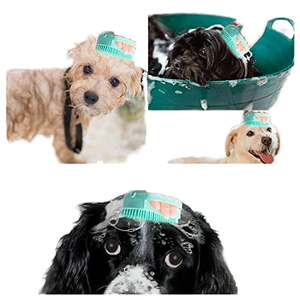 Brosse de <span class=keywords><strong>massage</strong></span> pour le bain et le toilettage des animaux de compagnie avec distributeur de savon et de shampoing, poils en silicone doux pour chiens et chats à poils longs ou courts, douche - Product Image 6