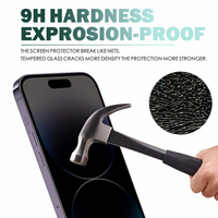 Film de protection d'écran en verre trempé anti-espionnage et anti-regard indiscret Super ESD pour iPhone 15 Pro Max 14 Plus 13 Mini 12 11