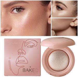 Paleta de Polvos Compactos Iluminadores Brillantes con Purpurina para Maquillaje de Rostro y Cuerpo, Polvo Contorneador Perlado - Product Image 3