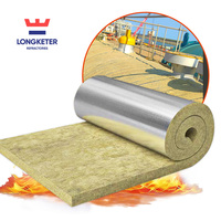 Couverture isolante en laine de roche à densité personnalisable, laine minérale thermique et acoustique pour l'industrie