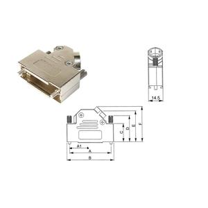 Assmann WSW AMET-37 RS-45 AMET-37 D-SUB จำนวนที่อยู่อาศัยของ RS-45แบบสำรวจ: 37โลหะ45 ° เงิน (940910131834)
