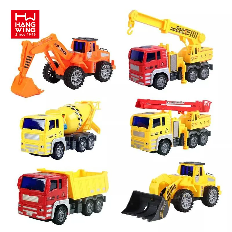 HWTOYS-Mini camión de fricción para niños, juguetes educativos, coche de juguete