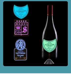 Longstargift personalizable LED botella de vino etiqueta PET elegante Año Nuevo Pascua graduación publicidad Venta caliente buena - Product Image 6