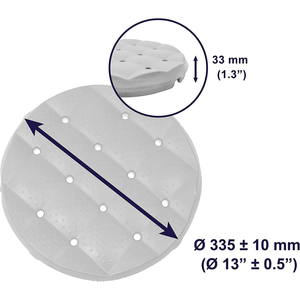 Round <b>Cushion</b> for Bathroom <b>Stool</b> (33.5x3.3 cm), Shower Chair or Bathtub Seat <b>Cushions</b>, Knee Pad KMINA K30026 - Product Image 4