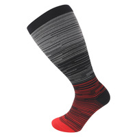 Vente en gros de chaussettes haute compression au genou pour femmes hommes grande taille Fun 20-30mmhg Extra large mollet Sports Circulation Chaussettes 20-30mmhg