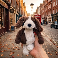 Boneka Anjing Spaniel Bashful Toy Story PLAYPOP JC Style 31cm, Ultra Lembut, Telinga Panjang dan Lentur, Bagian Bawah Berbobot, Pereda Stres