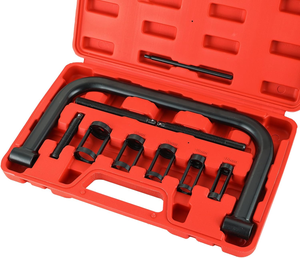 JINYUE Automotive Juego <span class=keywords><strong>de</strong></span> 10 Herramientas <span class=keywords><strong>de</strong></span> Compresión <span class=keywords><strong>de</strong></span> Válvulas con Abrazadera en C para Motocicleta, ATV y Automóvil - Product Image 1