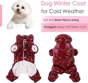 Traje de Nieve Rojo para Perro, Impermeable/Resistente al Viento con Patas, MOQ 200, Color/Logotipo Personalizado - Product Image 2