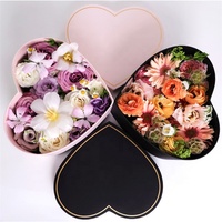 Boîte en carton rigide de luxe personnalisée pour bougie, avec couvercle, pour cadeau de Noël, artisanat, mariage, emballage personnalisé, papier d'emballage gaufré en forme de cœur