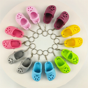 Dễ Thương Mini <span class=keywords><strong>3D</strong></span> dép dép móc khóa PVC mềm cao su vườn thú cưng Giày quyến rũ <span class=keywords><strong>Keyring</strong></span> của phụ nữ Ba lô mặt dây móc khóa - Product Image 2