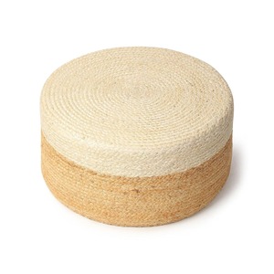 Hot Sale Handmade Natural Jute Ottoman Pouffe Round Braided Stool for Living Room Home Decor Available At Export Price - Product Image 1