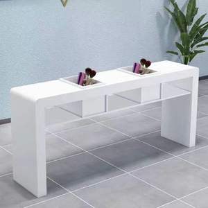 Table de manucure professionnelle en acier inoxydable de luxe léger, exclusive et très vendue, pour technicien(ne) en ongles, utilisation en salon de beauté ou en salon. - Product Image 3