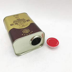 Vente en gros de boîtes en fer blanc rectangulaires personnalisées vides de 500 ml pour huile d'olive, emballage métallique pour huile de cuisson, utilisation industrielle alimentaire - Product Image 3