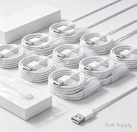 Adaptateur secteur USB à port unique + câble USB vers PVC, kit de charge rapide pour iPhone, ensemble de charge pour téléphone portable