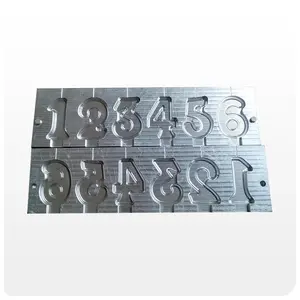 Custom candle mold aluminum number candle mold birthday number letters candle making mould