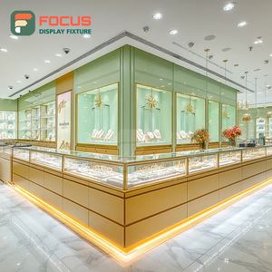 Vitrine de luxe pour centre commercial, présentoir à bijoux finition stratifiée, comptoir de présentation pour bijouterie - Product Image 2