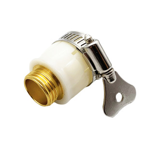 Raccord fileté 1/2 pouce en laiton pour tuyau d'arrosage, adaptateur pour connexion au robinet d'eau - Product Image 5
