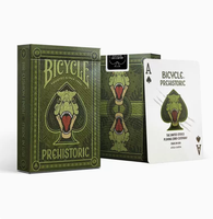 Cartes à jouer avec design T-Rex préhistorique Jurassic, jeu de cartes de collection haut de gamme, poker magique et cardistry, vente en gros / au détail