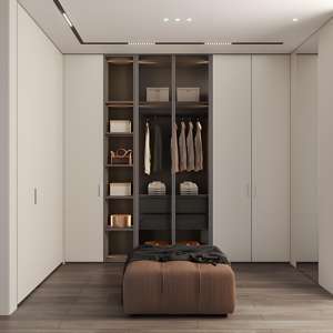 Productos de gran oferta de dormitorio moderno, dormitorio principal Simple moderno, almacenamiento de lujo, diseños de armario para dormitorio - Product Image 4