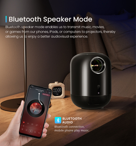 Nouvelle <span class=keywords><strong>sortie</strong></span> : projecteur LED ultra-léger 1080P 4K Ultra HD pour l'extérieur avec batterie intégrée et Android 11 pour les soirées cinéma en camping - Product Image 3