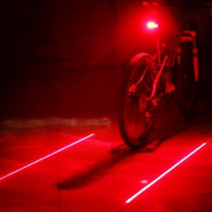 Feu arrière laser Antuke 5 LED 7 modes, lumière de sécurité pour vélo avec laser clignotant pour la visibilité nocturne en cyclisme - Product Image 3