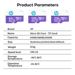 Hp Original <b>Micro</b> <b>Sd</b> <b>Card</b> A1 U3 V30 High Speed <b>Sd</b> Memory <b>Card</b> 128gb 64gb <b>32gb</b> TF <b>Card</b> for Monitor Drone Camera - Product Image 6