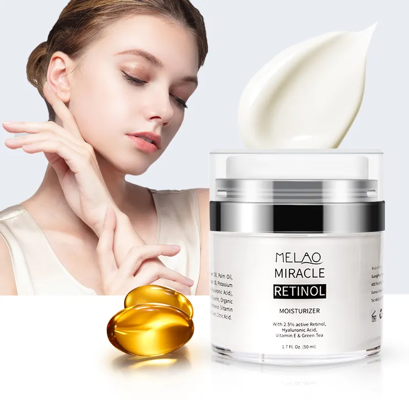 Individuelles Logo Retinol-Creme feuchtigkeitsspendende Anti-Aging-Creme Gesicht Hals Falten-Reduzierung Retinol Hautpflege Anti-Aging-Creme für Frauen