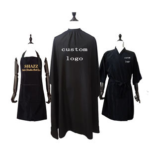 Capa de peluquería profesional, impermeable, logo personalizado, para corte de pelo - Product Image 1