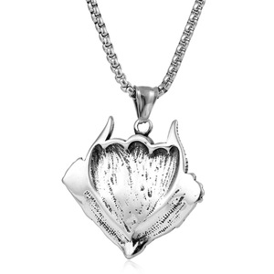 Collier Yunnique en Acier Titane Œil Turc pour Homme, Chaîne de Pull Punk de 60 cm, Sertissage Clos, Design Géométrique, Bijou Cadeau - Product Image 3