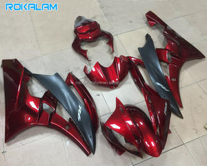 Carenados Rojo Oscuro/Negro para Yamaha YZF-<span class=keywords><strong>R6</strong></span> 06 07, Carrocería YZF600 <span class=keywords><strong>R6</strong></span> 2006 <span class=keywords><strong>2007</strong></span>, Piezas YZFR6, Kit de Carrocería ABS - Product Image 1