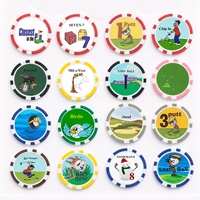 Marqueur de balle de Golf en plastique ABS coloré, vente en gros