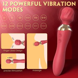 Función de autocalentamiento recargable, estimulación del clítoris del punto G, masturbación femenina, Varita AV, masajeador, vibrador para mujeres y niñas mayores de 18 años - Product Image 2