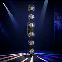 Barre lumineuse rétro à 6 LED, lumière de studio pour diffusion en direct, éclairage de scène, matrice de marquee, luminaire d'effet pour l'entretenissement, blanc chaud COB DMX512 IP33