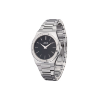 Jam tangan logo kustom 3ATM jam tangan pria, jam tangan tali baja tahan karat sangat tipis modis suasana sederhana Quartz