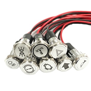 ไฟกันน้ำขนาด 16 มม. FILN 12V LED สำหรับรถยนต์ เรือ ไฟเตือน LED ไฟสัญญาณบนแผงหน้าปัด ไฟแสดงสถานะ - Product Image 1