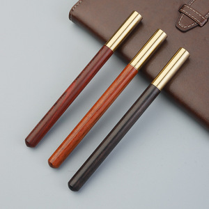 Excellent Cheap Solid Wood Fountain Pen Prictise Writing Lapiceros Natural Custom Engraving Logo Wooden Calligraphy Pen - Product Image 2