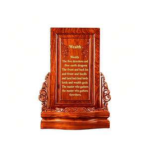 Tableaux commémoratifs en bois naturel en gros pour les salles ancestrales domestiques, les plaques d'hommage aux ancêtres et l'encens du Dieu Terrestre dans les foyers - Product Image 2
