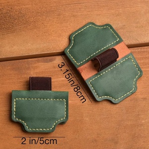 ที่คั่นหนังเทียมแบบเลเซอร์ได้ ที่คั่นหนัง PU แบบแม่เหล็กพร้อมที่ใส่ปากกา - Product Image 2