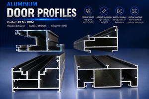 Perfiles de Puerta de Aluminio Personalizados OEM ODM, Perfiles de Aleación de Aluminio Extruido de Precisión para Puertas Interiores y Exteriores - Product Image 2