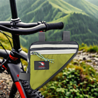 Sac de rangement de vélo de Sport Logo personnalisé, pochette de cadre de selle de vélo triangulaire en Nylon étanche pour le cyclisme