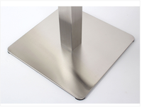 Sondoly Base de table de hauteur standard en acier inoxydable pour restaurants, cafés