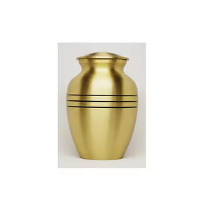 Urna Funeraria de Metal Clásica de Alta Calidad, Grabada, Estilo Indio, de Latón y Aluminio Pesado para Adultos - Product Image 4