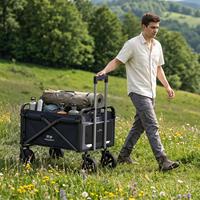Carrello Elettrico da Campeggio FollowFit X2 FE, Motore 500W, Telecomando Wireless, Carrello Pieghevole per Campeggio all'Aperto