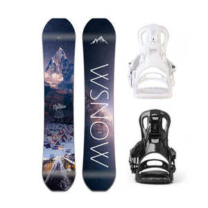 <span class=keywords><strong>Snowboard</strong></span> plat adulte avec fixations pour les sports d'hiver all-mountain Sandwich Fast Performance Logo Equipment Freeride Rockered - Product Image 5