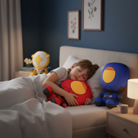 AMIGO Super Weicher Plüschroboter Individuelles Design Gefüllt mit PP-Baumwolle 25cm Unisex für Partys