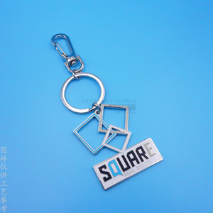 <b>Custom</b> Metal Letter Keychain Zinc Alloy Hollow Design Irregular Shape <b>Key</b> <b>Ring</b> Customization On Demand - Product Image 3