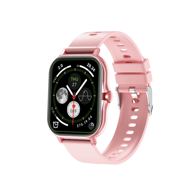 17 Inch Slim Smart Watch with BT Call Fitness Tracker Heart Rate Monitor Waterproof Compatible iOS Android Smartwatch