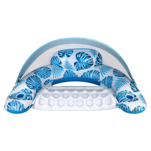 <span class=keywords><strong>OEM</strong></span> nước nổi Ghế phòng chờ hồ bơi Lounger với cup chủ Sun Shade hồ bơi <span class=keywords><strong>Float</strong></span> cho người lớn với tán - Product Image 1
